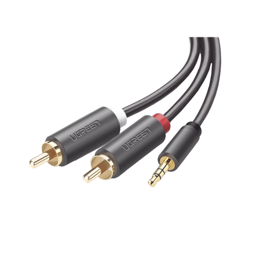 [10512] Cable Adaptador de 3.5mm Macho a 2 RCA Macho / 3 Metros / Co…