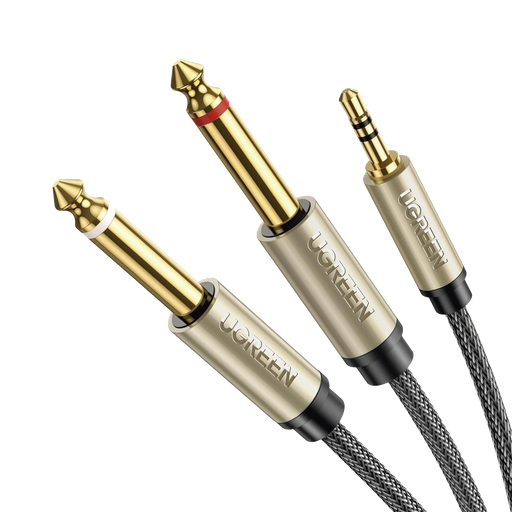 [10619] Cable de Audio Premium de 3.5 mm a 6.35mm / Blindaje Interio…
