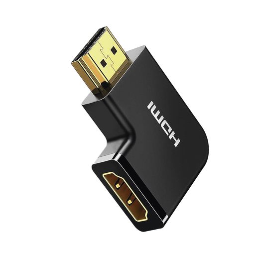 [20112] Adaptador HDMI Tipo L Macho a Hembra / Hacia Abajo / HDMI 2.…