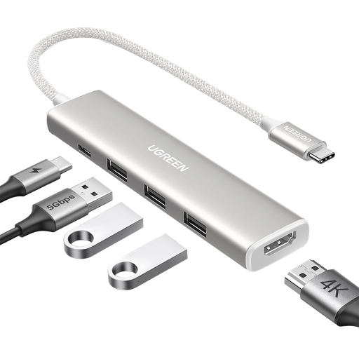 [35580] HUB USB-C (Docking Revodok) 5 en 1 | HDMI 2.0 4K@30Hz | 3 US…