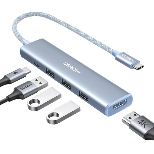 [35581] HUB USB-C (Docking Revodok) 5 en 1 | HDMI 2.0 4K@30Hz | 3 US…