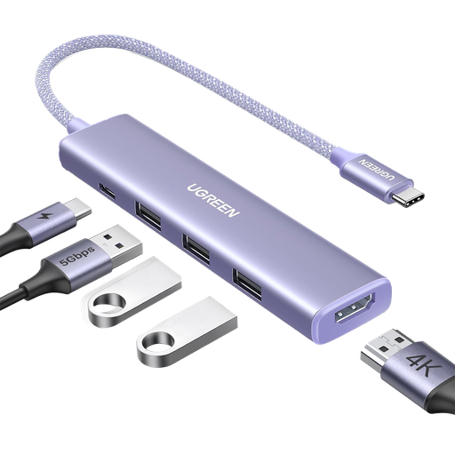 [35582] HUB USB-C (Docking Revodok) 5 en 1 | HDMI 2.0 4K@30Hz | 3 US…