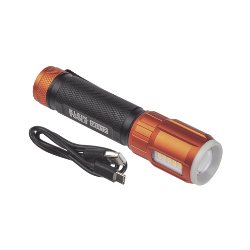 [56412] Linterna LED Portátil Recargable 500 Lúmenes con Luz Frontal…