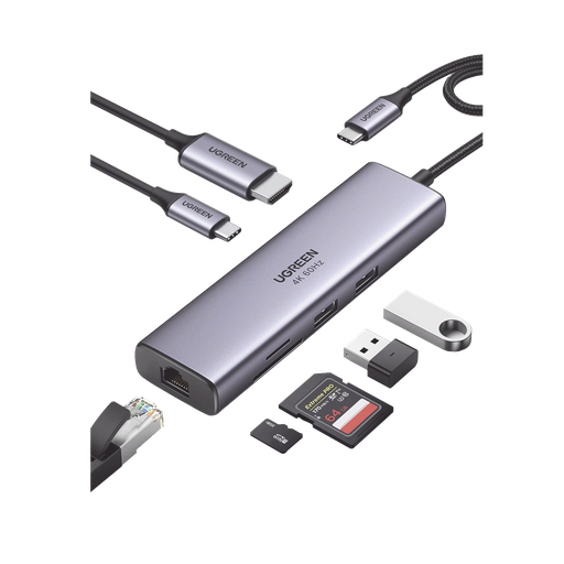 [60515] HUB USB-C (Docking Station) 7 en 1 | 2 USB-A 3.0 (5Gbps) | 1…