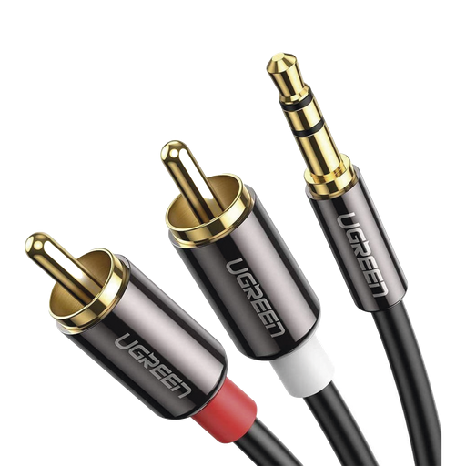 [60836] Cable Audio Premium Jack 3.5mm a 2 RCA / 10 Metros / Flexibl…