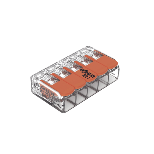 [221415] Conector Compacto para 1 Cable de Entrada 4 Cables de Salida…