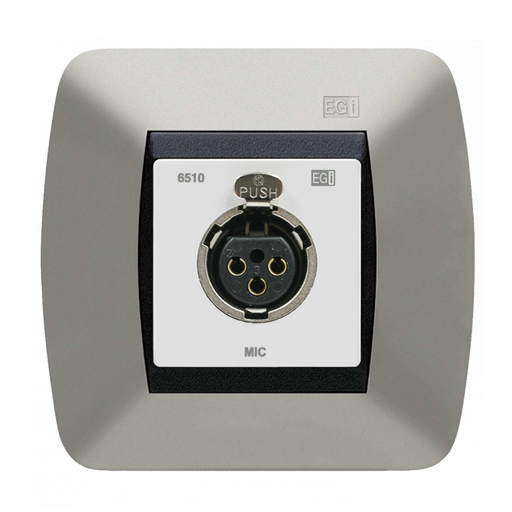 [651010] CONEXIÓN CAJA 60 MM. XLR HEMBRA DE PARED. BLANCO.…