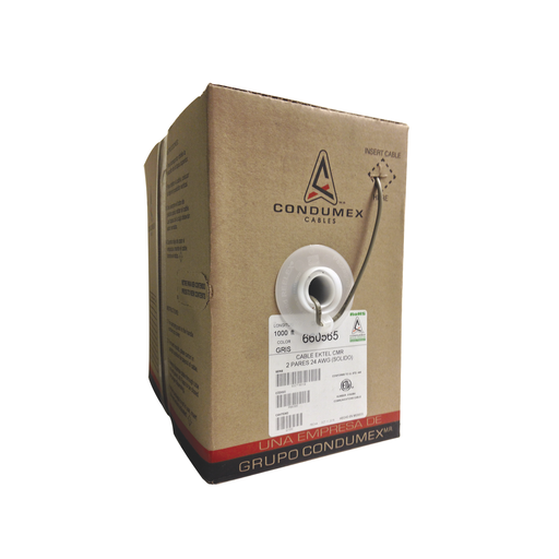 [660565] Caja de 1000 ft ( 305 m )  / 4 X 24 AWG / Cable TELEFÓNICO E…