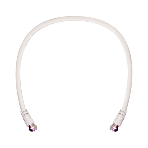 [950602] Jumper Coaxial con Cable Tipo RG-6 en Color Blanco de 60.96 …