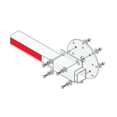 [1601241] Kit de Instalación Para Brazos de Plástico Doorking / Incluy…