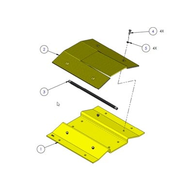 [1603168] Adaptador de picos para barrera 1603-180 / Permite agregar h…