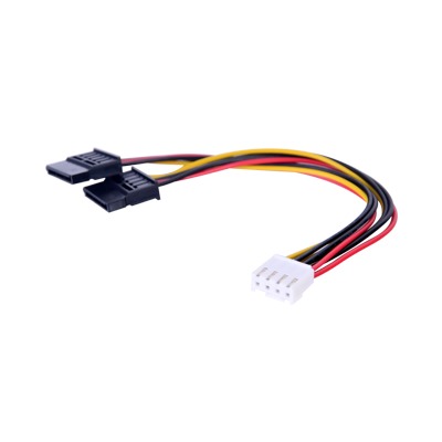 [101502130] Cable Doble de Corriente SATA / Compatible con DVR´s epcom y…