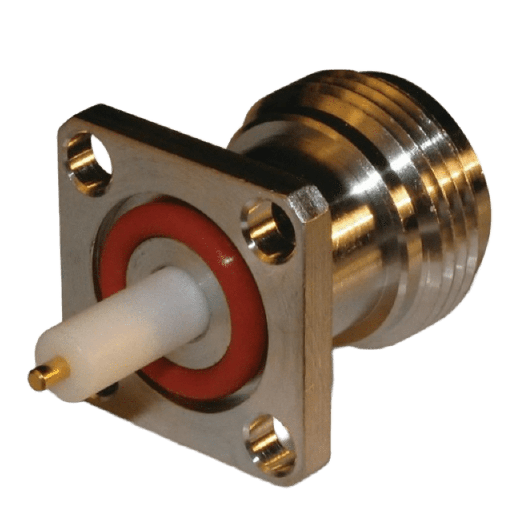 [0826095RFX] Conector N Hembra, montaje con 4 perforaciones a 18 mm…