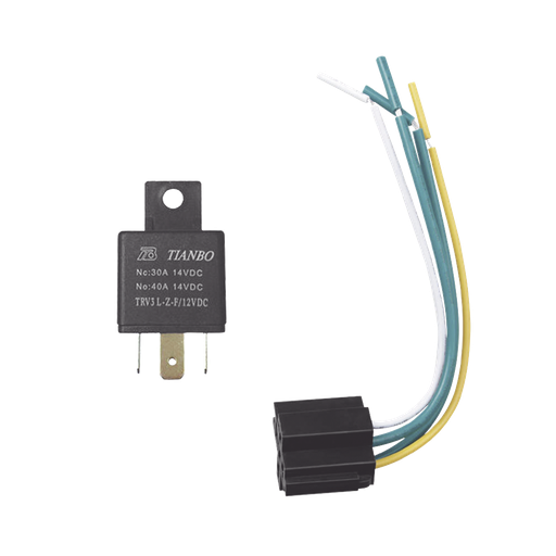 [12VRELAY] Relevador de 5 pines automotriz de 12 volts…