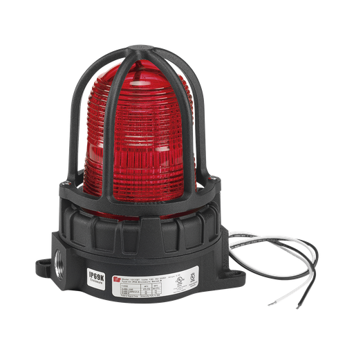 [191XLS024R] Luz de advertencia LED para ubicaciónes peligrosas, montaje …