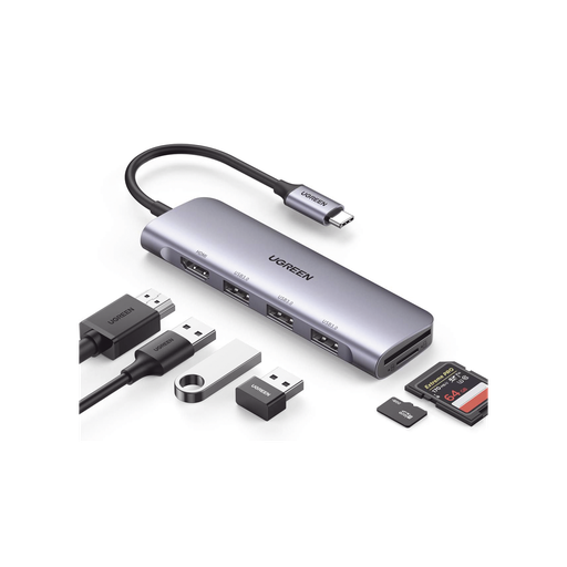 [20956A] HUB USB-C (Docking Station) 6 en 1 | HDMI 4K@30Hz | 3 Puerto…