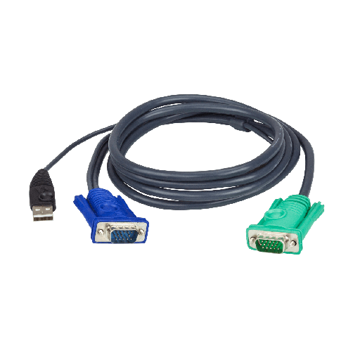 [2L5203U] Cable KVM | USB con SPHD | 3 en 1 | De 3 m…