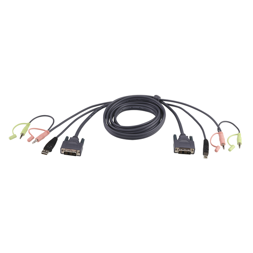 [2L7D02U] Cable KVM DVI-D USB single link de 1,8 m…