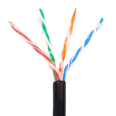 [664464/1000] Bobina de 1000 ft ( 305 m ) Cat5e con gel para exterior, col…