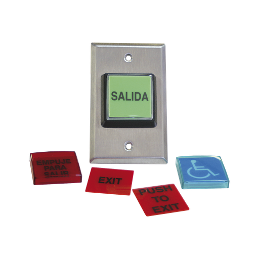 [972LESMO] Botón de Salida / MÚLTIPLES Placas/ Luz LED /2 Años Garantia…