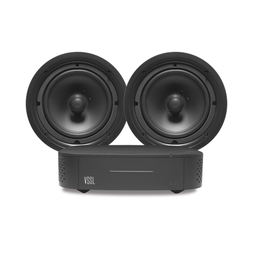 [A1X/2CSP] KIT Amplificador VSSL A1X | 2 Bocinas para Plafón de 6in Tru…