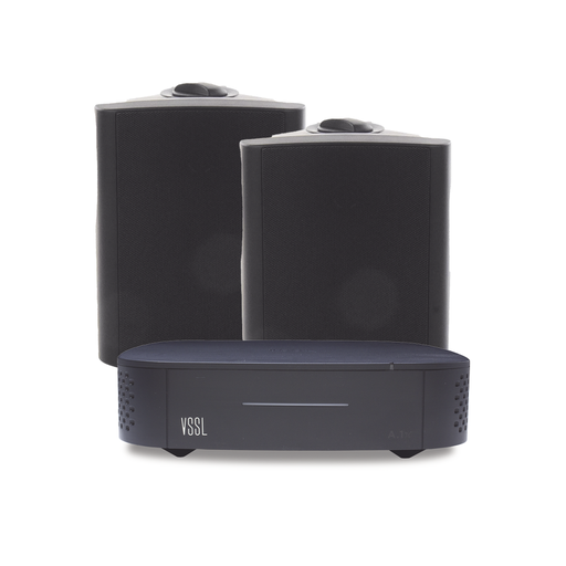 [A1X/2OLB] KIT Amplificador VSSL A1X | 2 Bocinas para Montaje Superfici…