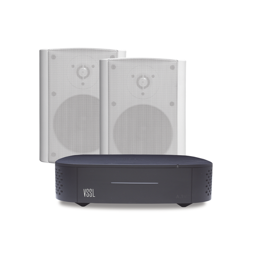 [A1X/2OLW] KIT Amplificador VSSL A1X | 2 Bocinas para Montaje Superfici…