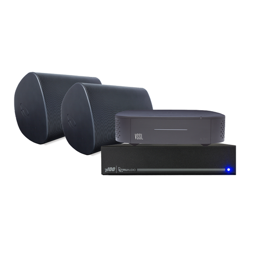 [A1X/2WSBT100] KIT Amplificador VSSL A1X | 2 Bocinas para Montaje Superfici…