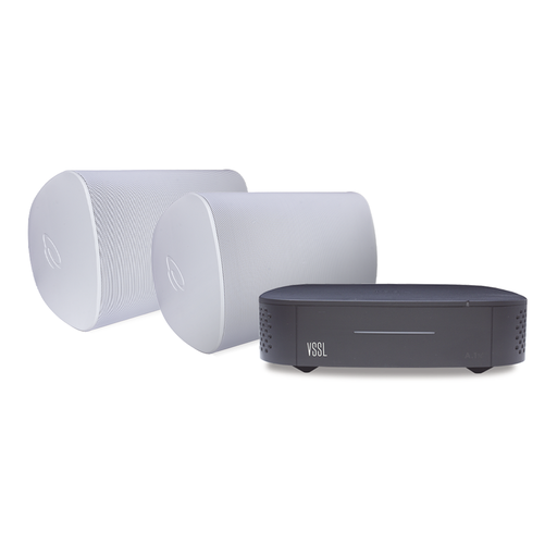 [A1X/2WSW] KIT Amplificador VSSL A1X | 2 Bocinas para Montaje Superfici…