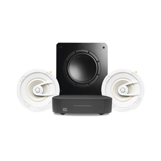 [A1X/GSUB10] KIT Amplificador VSSL A1X | 2 Bocinas de Techo TruAudio G72 …