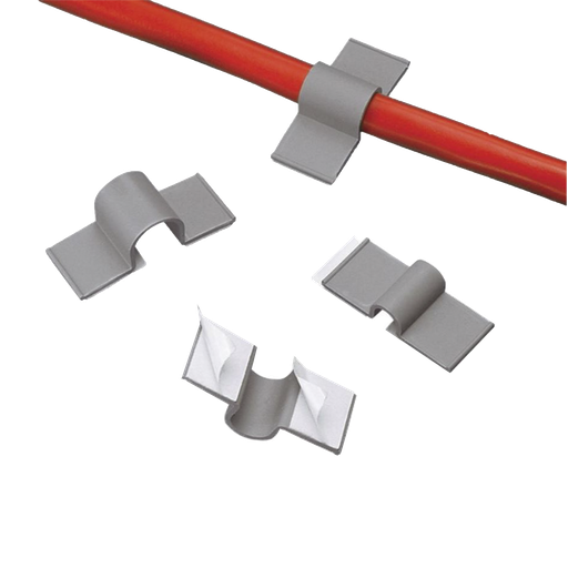 [A2C50AC8] Clip adhesivo 12,7 mm, gris claro…