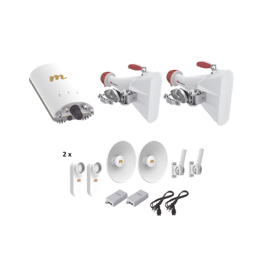 [A5CRFKITWISP] Kit completo para WISP, Kit de radio A5c, 2 antenas sectoria…