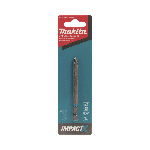[A96827] Punta phillips de 3-1/2 ( 89mm ) impact-x ph2 del # 2, blist…