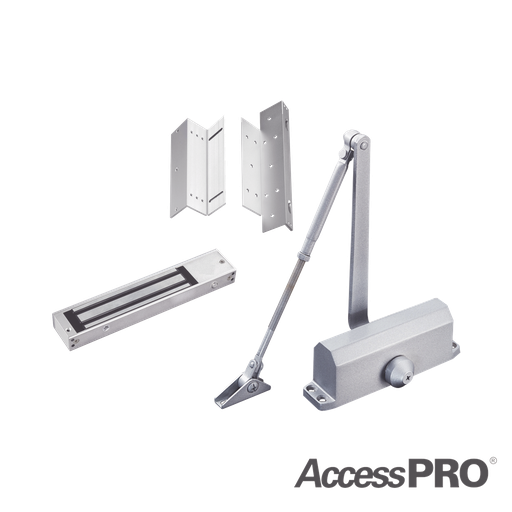 [ACCESSKIT600N] Kit para control de acceso incluye Chapa magnética de 600Lbs…