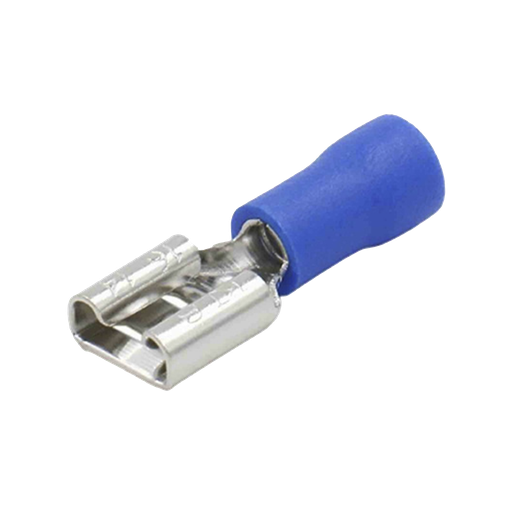 [AE55095] Terminal tipo hembra aislada 0.250 / 16 - 14 AWG / Azúl / Pa…