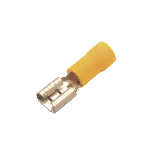 [AE55096] Terminal tipo hembra aislada 0.250 / 12 - 10 AWG / Amarillo …