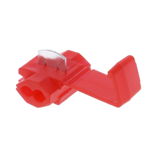 [AECW125] Terminal tipo almeja / 22 - 18 AWG / Rojo / Paquete de 25 pi…