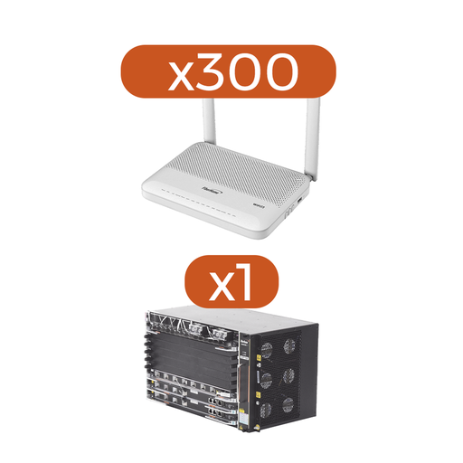 [AN0744FKIT] KIT 300 ONU´s HG6144F + 1 OLT AN6000-7…