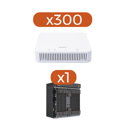 [AN1501AGKIT] Kit 300 ONT´s AN5506-01AG + 1 OLT AN6000-15…