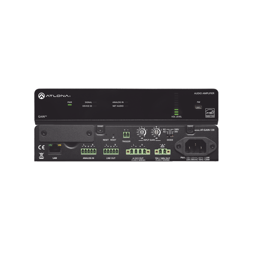 [ATGAIN120] Amplificador de potencia estéreo / mono - 120 Watts / Eficie…
