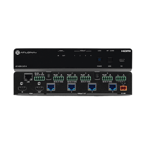[ATHDRCAT4] Amplificador de distribución HDBaseT 4K HDR de cuatro salida…