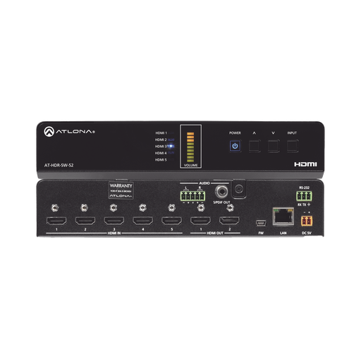 [ATHDRSW52] Switch de matriz HDMI 4K HDR 5×2…