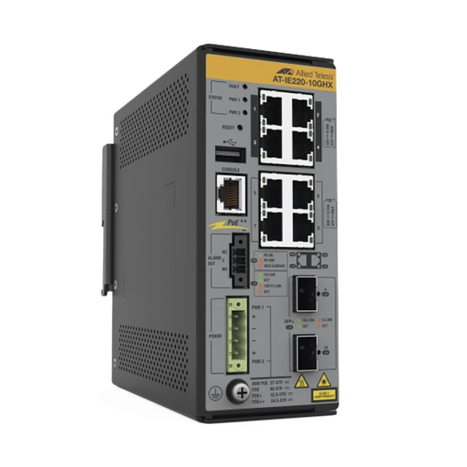 [ATIE22010GHX80] 8x 10/100/1000T, 2x 1G/10G SFP+, Industrial Ethernet, Layer …