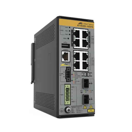 [ATIE22010GHX980] 8x 10/100/1000T, 2x 1G/10G SFP+, Industrial Ethernet, Layer …