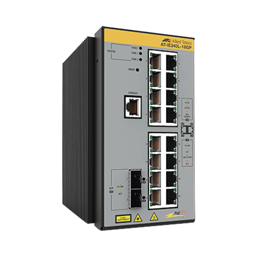 [ATIE340L18GP80] Switch Industrial Capa 3, 16x 10/100/1000-T PoE+, 2x SFP 1G…