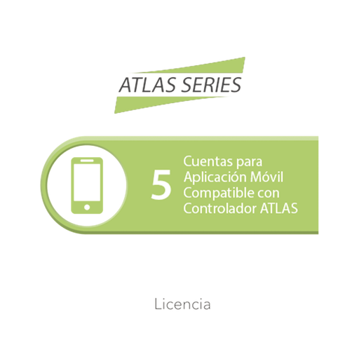 [ATLASAPP5] Licencia de 5 cuentas para aplicación Móvil compatible con c…