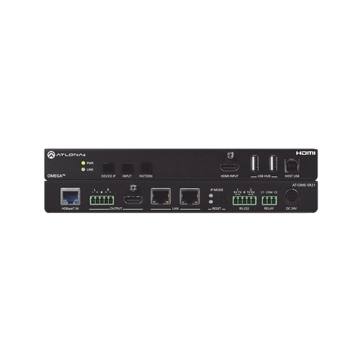 [ATOMESR21] Switch matriz y receptor AV 2×1 con escalador y USB ? Entrad…