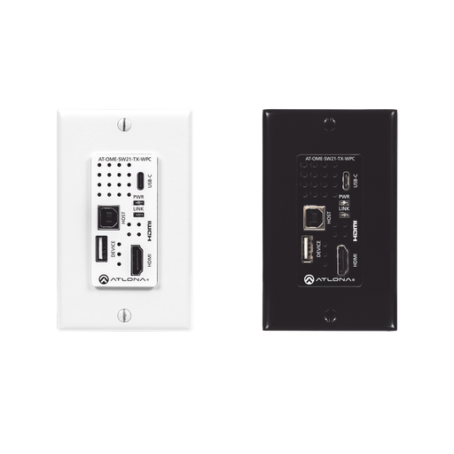 [ATOMESW21TXWPC] Placa de pared con Switcher y Transmisor HDBaseT con entrada…