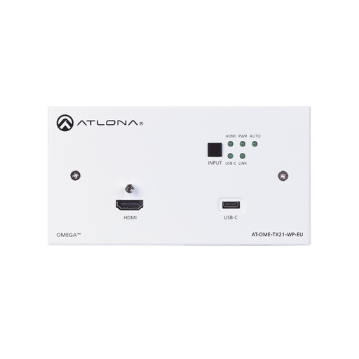 [ATOMETX21WPE] Transmisor HDBaseT de placa de pared para HDMI y USB-C EU/UK…