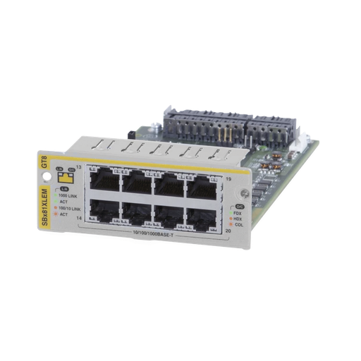 [ATSBX81XLEM/GT8] Módulo de expansión 8 x 1G RJ45 para SBx81XLEM…